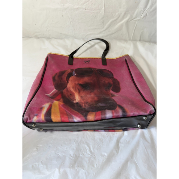 Anya Hindmarch Pink Dog Print Tote - Picture 2 of 15